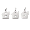5Pcs/Lot Building Stainless Steel Cabin Home Creative House Charms Room Pendants Crafts DIY Jewelry Making Finding