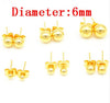 5pair/lot Stainless Steel Stud Earrings Ear Cuff Jewellery For Wedding Round Ball Ear Cuff For DIY Jewelry Finding F2259