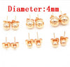 5pair/lot Stainless Steel Stud Earrings Ear Cuff Jewellery For Wedding Round Ball Ear Cuff For DIY Jewelry Finding F2259