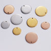 5pc Stainless Steel Round Blank Tag Pendants Charms Accessories Custom Logo Acceptable for DIY Necklace Bracelet Jewelry Making