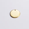 5pc Stainless Steel Round Blank Tag Pendants Charms Accessories Custom Logo Acceptable for DIY Necklace Bracelet Jewelry Making