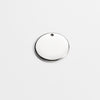 5pc Stainless Steel Round Blank Tag Pendants Charms Accessories Custom Logo Acceptable for DIY Necklace Bracelet Jewelry Making