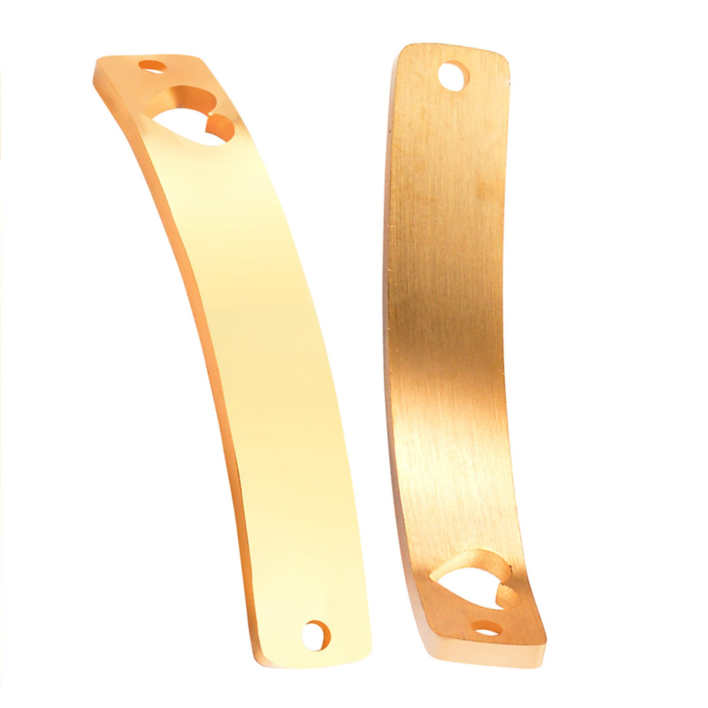 5pcs Stainless Steel Blank Dog Tags Pendant Men Women Bracelet Necklace Jewelry Makings