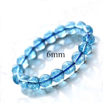 6-14mm Blue Popcorn Crystal Bracelet Blue Beads Natural Crystal Bracelet Bangles Jewelry Gift Bracelets For Women
