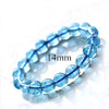 6-14mm Blue Popcorn Crystal Bracelet Blue Beads Natural Crystal Bracelet Bangles Jewelry Gift Bracelets For Women