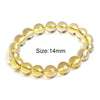 6-14mm Lemon Quartz Brazil Citrine Crystal Bracelet With Stones Bracelets For Girls Bangles Couple Bracelet