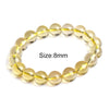 6-14mm Lemon Quartz Brazil Citrine Crystal Bracelet With Stones Bracelets For Girls Bangles Couple Bracelet
