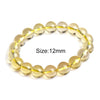 6-14mm Lemon Quartz Brazil Citrine Crystal Bracelet With Stones Bracelets For Girls Bangles Couple Bracelet