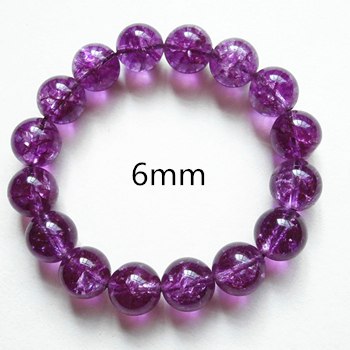 6-14mm Purple Popcorn Crystal Bracelet Purple Natural Purple Crystal Bracelet For Women Jewelry Gift Beads Bracelets