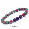 6/8/10mm Bead Natural Amethyst Bracelet Women Couple Natural Stone Bracelet Male Amethyst Mens Bracelets & Bangles
