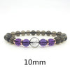 6/8/10mm Citrine Beads Bracelet Ladies Amethyst Natural Stone Bracelet For Men Rope Real Silver Bracelet For Women Hand