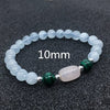 6/8/10mm Natural Aquamarine Beads Bracelet Couple Crystal Aquamarine Bracelet For Women Hand Lapis Stone Bracelet Homme
