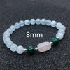 6/8/10mm Natural Aquamarine Beads Bracelet Couple Crystal Aquamarine Bracelet For Women Hand Lapis Stone Bracelet Homme