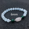 6/8/10mm Natural Aquamarine Beads Bracelet Couple Crystal Aquamarine Bracelet For Women Hand Lapis Stone Bracelet Homme