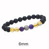 6/8/10mm Natural Citrine Beads Bracelet Ladies Lava Stone Bracelet For Men Amethyst Natural Stone Bracelet For Women