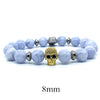 6/8/10mm Natural Purple Agate Mens Bracelets For Girls Sunstone Bead Bracelet Women Hand Charms Stone Skull Bracelet Homme 2020