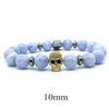 6/8/10mm Natural Purple Agate Mens Bracelets For Girls Sunstone Bead Bracelet Women Hand Charms Stone Skull Bracelet Homme 2020