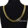 6/9mm Stainless Steel Chain Necklace for Men Women Curb Cuban Link Chain Gold Color Punk Choker Necklace Hip Hop Man Jewelry