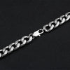 6/9mm Stainless Steel Chain Necklace for Men Women Curb Cuban Link Chain Gold Color Punk Choker Necklace Hip Hop Man Jewelry