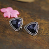 6 Color Natural Stone Agate Black Earrings 100% Sterling Silver 925 Jewelry Gifts Ethnic Jade Topaz Opal Earrings For Women SE77