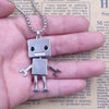 6 Styles Hiphop Vivid Handmade Robot Ethnic Sweater Claw Necklace Cool Punk Pendant Retro Long Female Birthday Gift CQ001-006