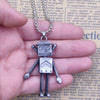 6 Styles Hiphop Vivid Handmade Robot Ethnic Sweater Claw Necklace Cool Punk Pendant Retro Long Female Birthday Gift CQ001-006
