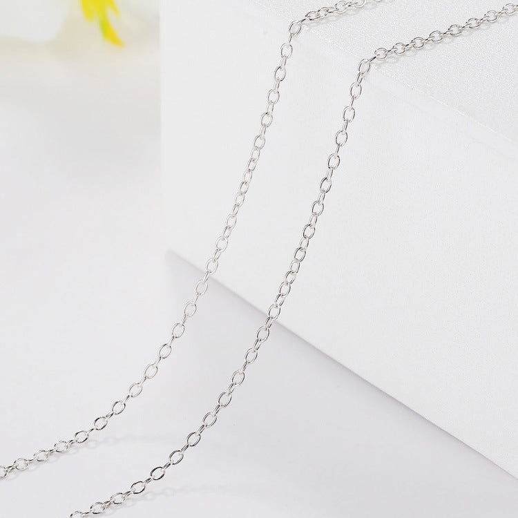 6 kinds of Necklace Shain for women Snake Bone Box O Letter Ingot Water Wave Star Chain Chain Ornament Sterling Silver 925