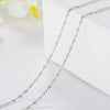 6 kinds of Necklace Shain for women Snake Bone Box O Letter Ingot Water Wave Star Chain Chain Ornament Sterling Silver 925