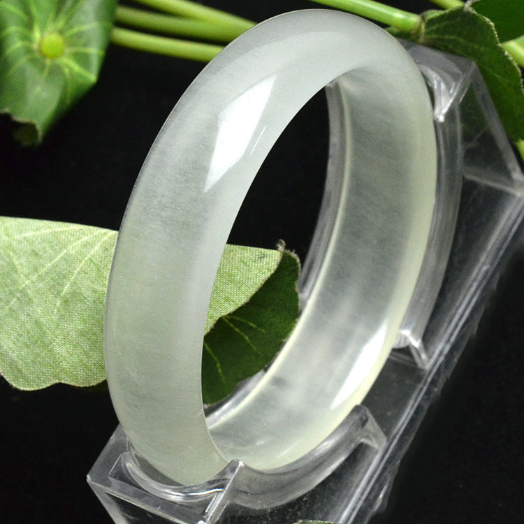 60-62mm Inner Diameter Grade A High Quality Natural Jade Bangles Fine Gemstone Jade Bracelet Jewelry For Women Gifts