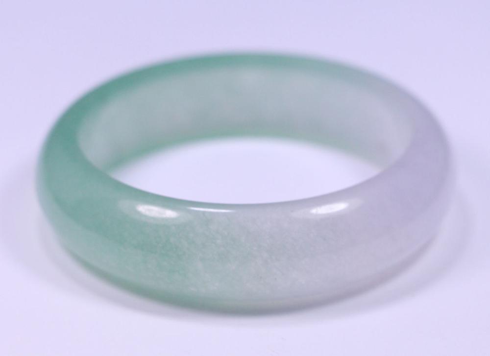 60MM VERY FINE RARE NATURAL GREEN LAVENDER JADEITE stone BRACELET BANGLE