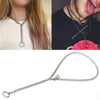 60cm Handmade  Chain Choker Necklace For Women Men Girls Punk Gothic  Cool Metal Chain Collar With O Round