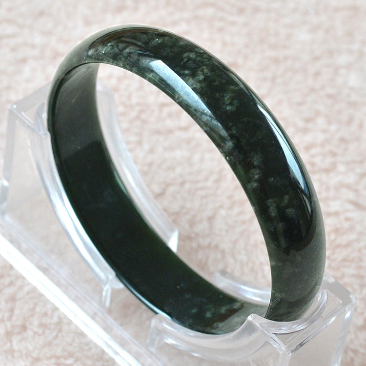 61-63mm Inner Diameter Grade A High Quality Natural Jade Bangles Fine Gemstone Jade Bracelet Jewelry For Women Gifts