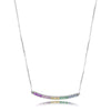 65cm-925-Silver-Necklace-For-Women-Multi-Colored-Curved-Bar-Necklace-Silver-Girl-Fashhion-Choker-fit