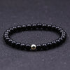 6mm 5 Styles Tiger Eyes Lava Stone Bracelet Set Couple White Natural Stone Bracelet Beads Charm Bracelet Men Women