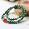 6mm Natural Agate Bracelet Women Moss Agate Beads Bracelet Ladies Natural Stone Bracelet Femme