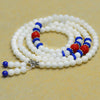6mm Natural White Tridacna gemstone beads Tibetan Buddhist 108pcs Prayer Beads Gourd mala Prayer Bracelet for Meditation
