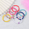 6mm Recyclable Polymer Clay Disc Beads Stretch Bracelets For Women Mixed Color Surfer Adjustable Elastic Soft Wristband Bracelet