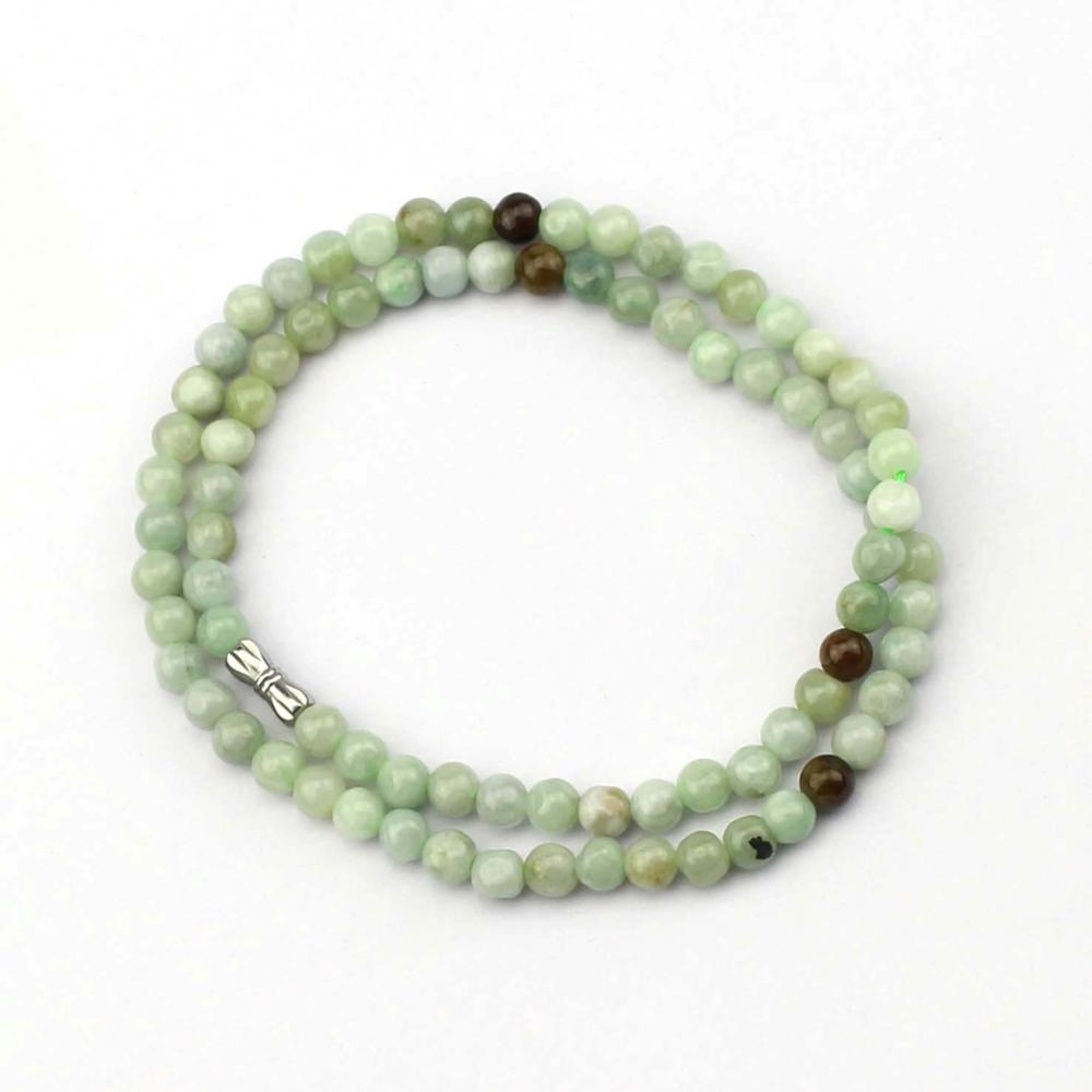 6mm natural Myanmar jade stone beads necklace natural gemstone necklace DIY jewelry for woman for gift   !