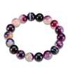6pcs 2020 Trendy Jewelry Transfer Lucky Purple Bracelet Chakra Yoga Beads Volcanic Stone Natural Stone Beads Bracelets For Women