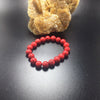 6pcs Wholesale And Retail Natural Bracelet Lady Powder Obsidian Red Crystal Bracelet Boy Lover's Jewelry Single Hand Bead Shoker