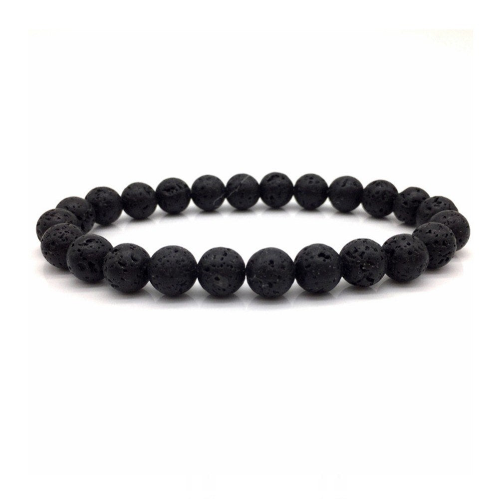 6pcs Wholesale and retail Black Natural Stone Clearance 10mm beads Bracelets for Women Men Bracelets Bangles Lover Gifts Jewelry