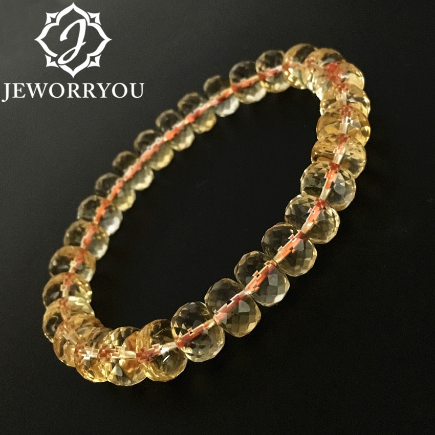 6x9mm Crystal Citrine Bracelet Women Jewelry Bracelets Natural Stone Beads For Jewelry Making Citrine Women Bracelets 2020