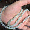 7-8mm natural Myanmar jades necklace natural stone necklace for woman for party   !