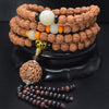7-8mmTibetan 108 Authentic Kingkong Bodhi Seeds Meditation Prayer Mala Nepal Rudraksha Bodhi bracelet with Tassel for Man
