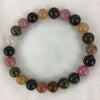 7-9MM Natural Tourmaline Stone Bracelet Beads Bracelets Multi-Color Bracelet for Men Women Jewelry Accessories, Anxiety Relief