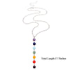 7 Chakra cuentas de gemas colgante collar de Yoga mujeres Yoga curación equilibrio Reiki Maxi Chakra collares Bijoux joyería para mujer 2021 nuevo