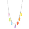 7 Colors Rainbow Pride Cute Jelly Bear Gummy Necklaces for Women Girls Cool Punk Hip Hop Resin Necklaces Accessories