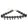 7 Pieces Choker Necklace Set Stretch Velvet Classic Gothic Tattoo Lace Choker Necklaces Pendants Femme Chain Jewelry Gifts 2021