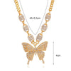 70% 2021 Collarbone Chain Portable Durable  Hip-hop Skin-friendly Polished Vintage Exaggerated Necklace for Date