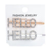 70 Style Headwear For Women Letter Hair Clip Girls Hair Accessories Fashion Charm Cute Rhinestone Gold Silver Queen